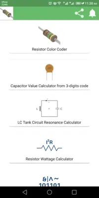 Electrical Calculator android App screenshot 0